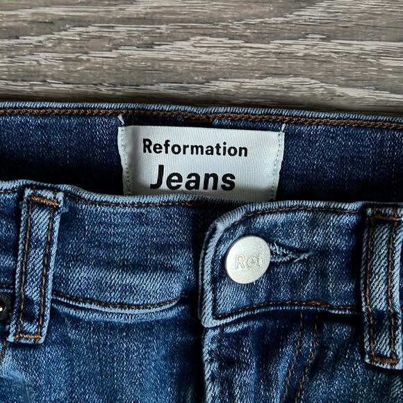 Reformation Harper High Rise Skinny Jeans Destin Wash - Picture 6 of 11